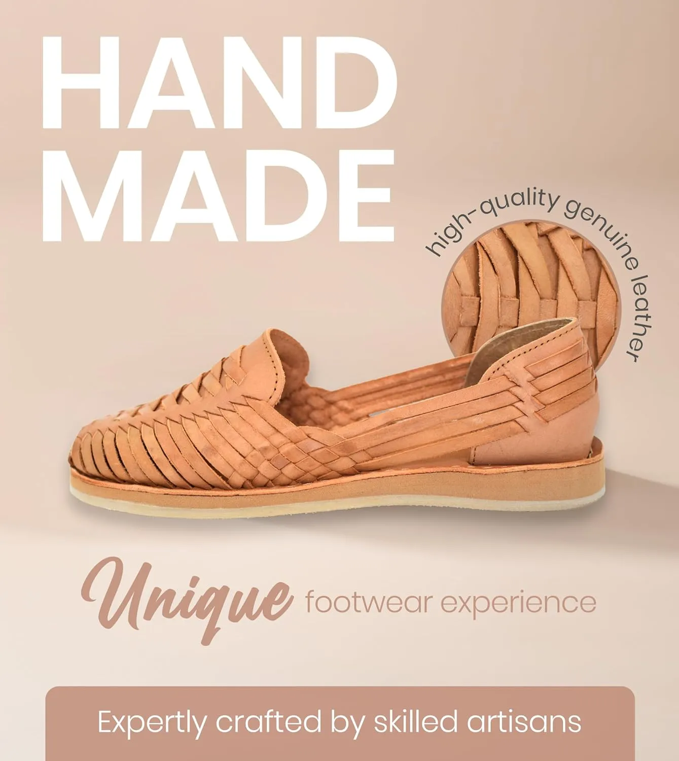 Macarena Collection Womens Shoes Leather Sandal Flat for Women | Huarache Handmade Mexican Sandals | Comfortable & Stylish Womens Sandals 3050