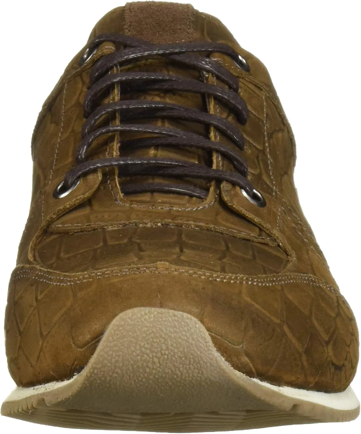 Marc Joseph New York Men's Leather Made in Brazil Luxury Fashion Trainer Croco Detail Sneaker