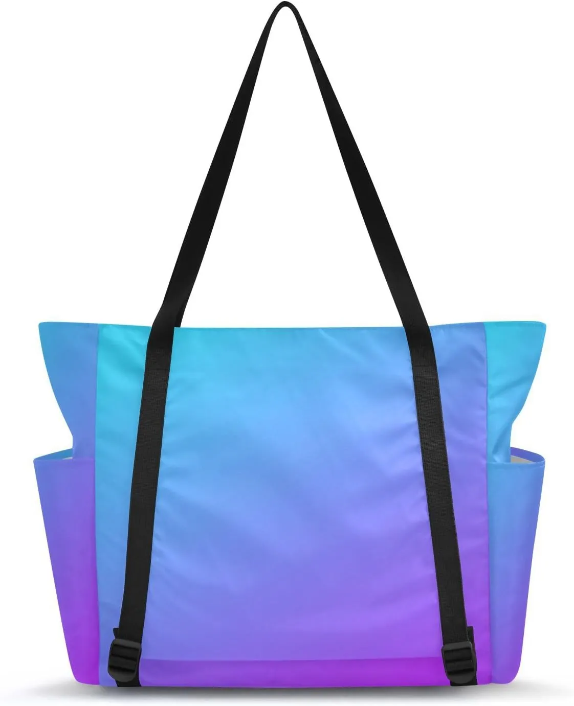 MCHIVER Midnight Bloom Gradient Yoga Bag for Women Yoga Mat Carrier Fits All Your Stuff Large Pilates Gym Bag