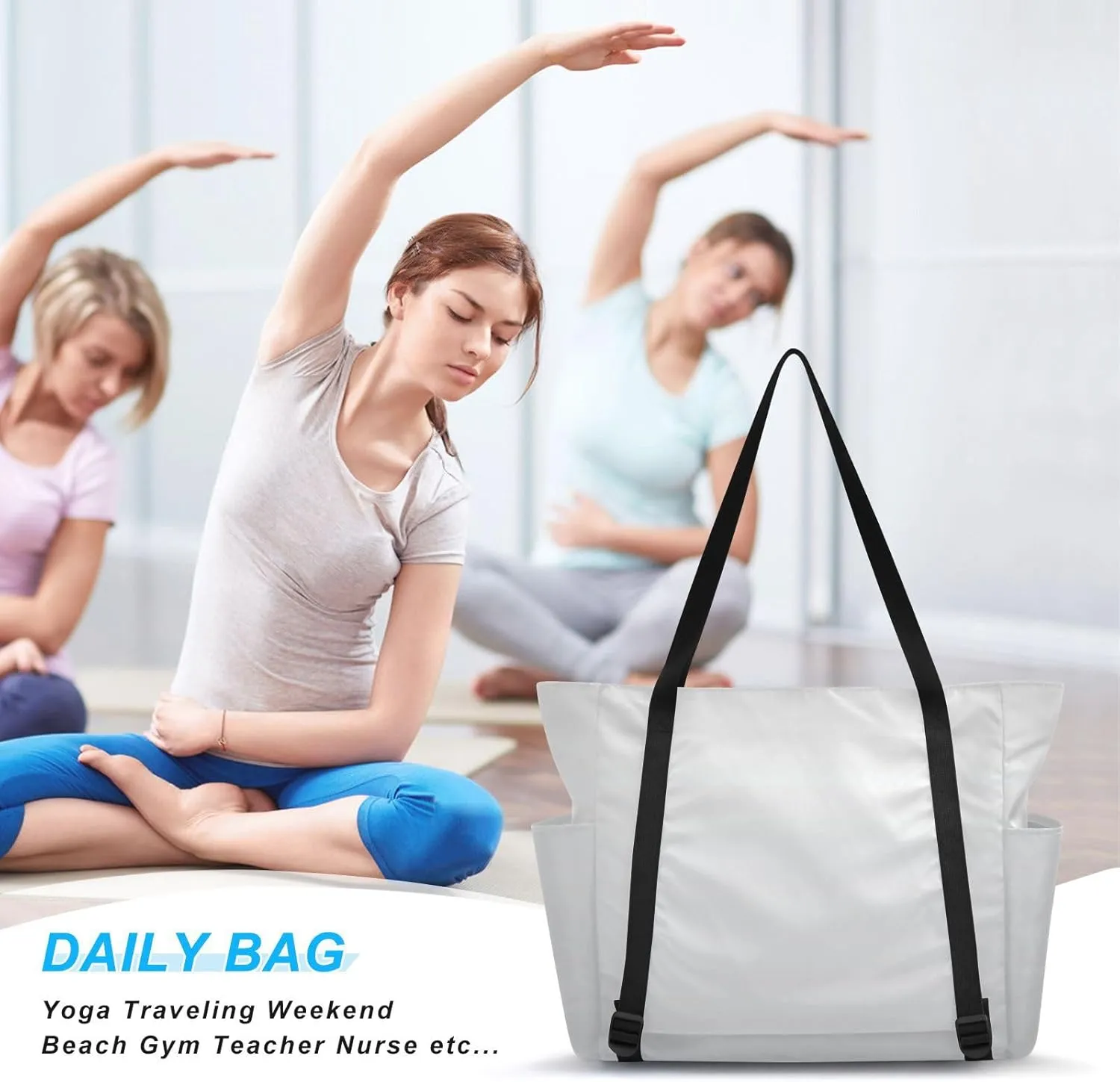MCHIVER Phoenix Start Gradient Yoga Bag for Women Yoga Mat Carrier Fits All Your Stuff Large Pilates Gym Bag