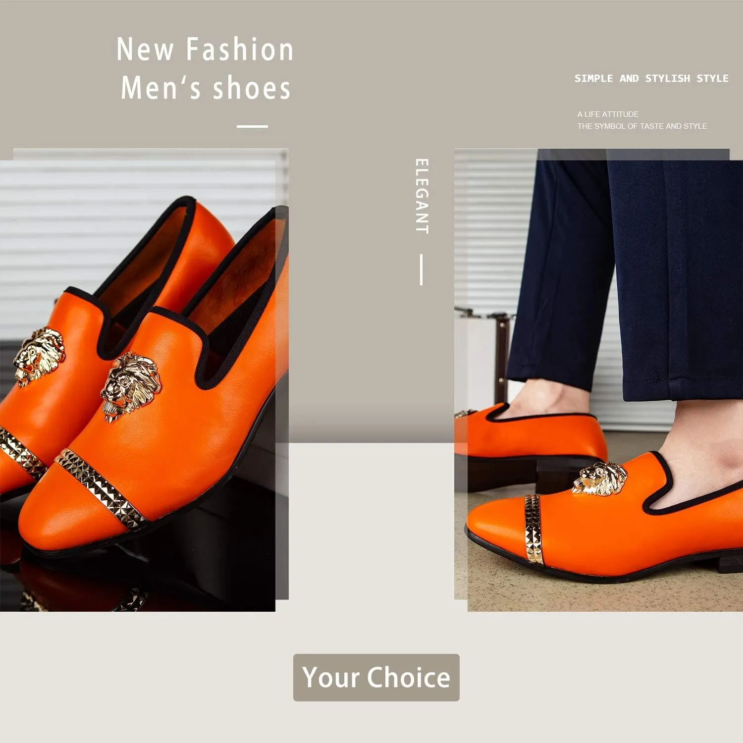 Meijiana Men Loafers Men Luxury Wedding Dress Shoes Fashion Party Shoes for Men