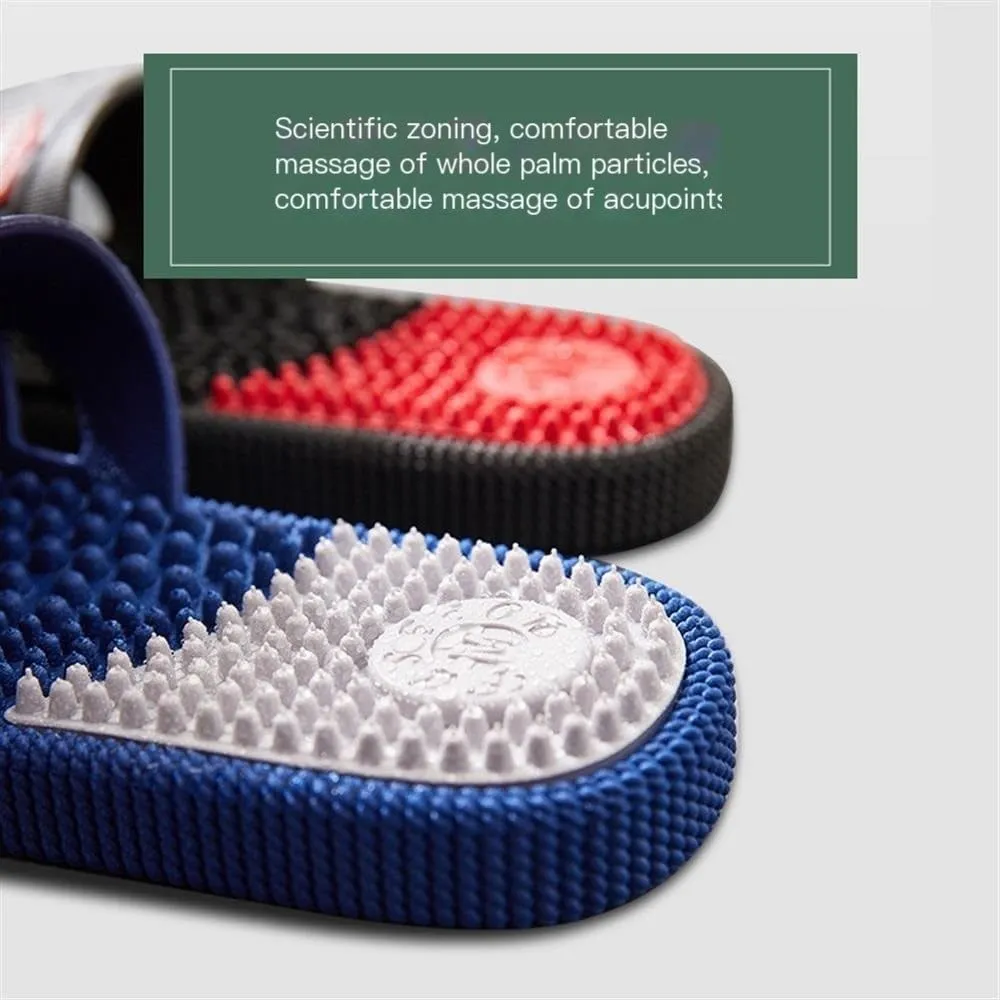 Men age Slippers For Plantar Fasciitis, Acupressure age ls Foot Reflexology age Slippers Non-Slip Home Shower age Shoes Arthritis Neuropathy Pain Relief (Color : Red, Size : 7.