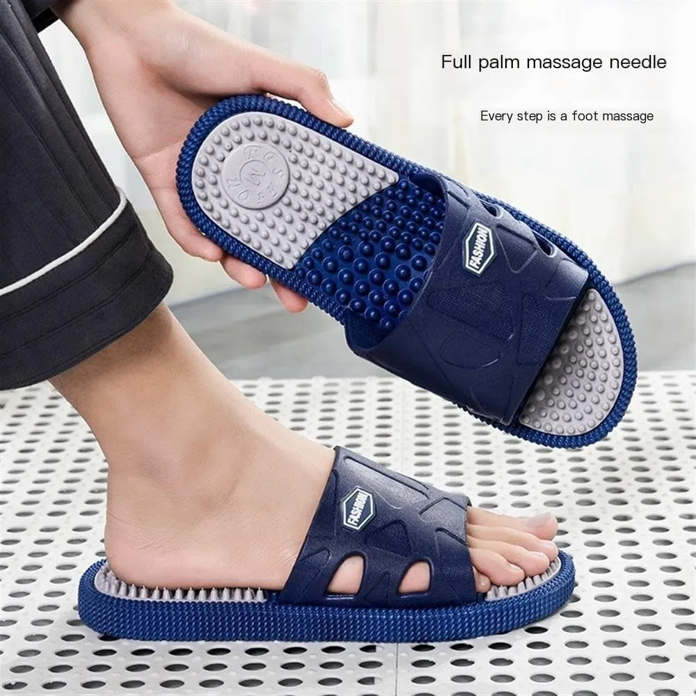 Men age Slippers For Plantar Fasciitis, Acupressure age ls Foot Reflexology age Slippers Non-Slip Home Shower age Shoes Arthritis Neuropathy Pain Relief (Color : Red, Size : 7.