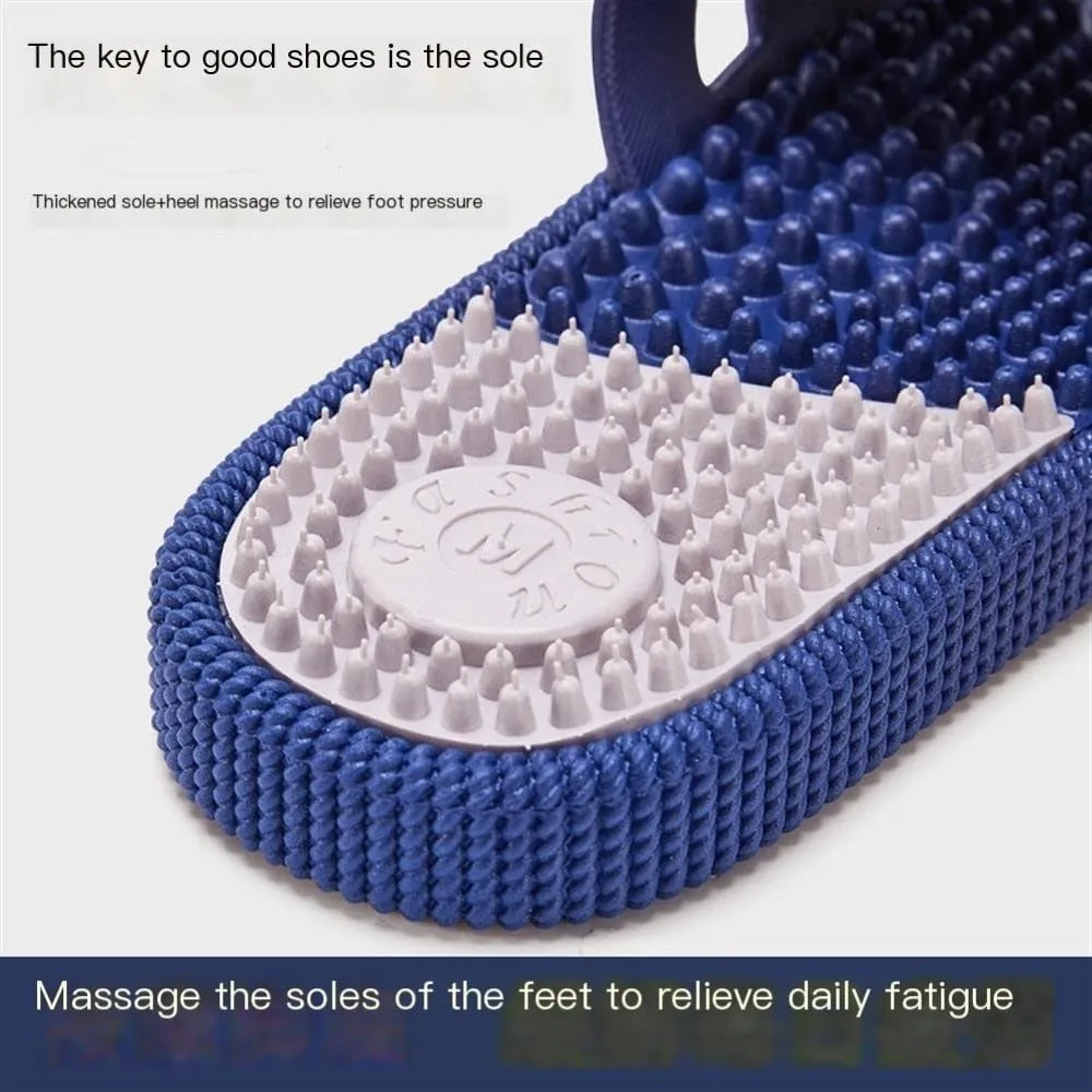 Men age Slippers For Plantar Fasciitis, Acupressure age ls Foot Reflexology age Slippers Non-Slip Home Shower age Shoes Arthritis Neuropathy Pain Relief (Color : Red, Size : 7.