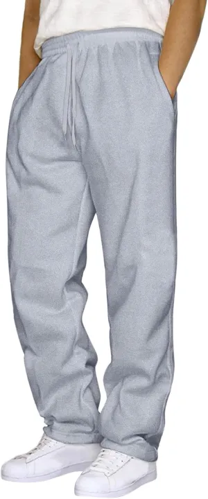 Men Cargo Combat Work Pant Sports Joggers Sweatpants Loose Fit Straight Leg Elastic Waist Chino Pants