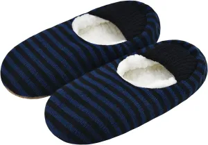 Mens Cozy Soft Sole Slipper Socks With Non Skid Bottoms, Warm Slipper Socks With Grippers For Men, Fuzzy House Slippers