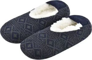 Mens Cozy Soft Sole Slipper Socks With Non Skid Bottoms, Warm Slipper Socks With Grippers For Men, Fuzzy House Slippers