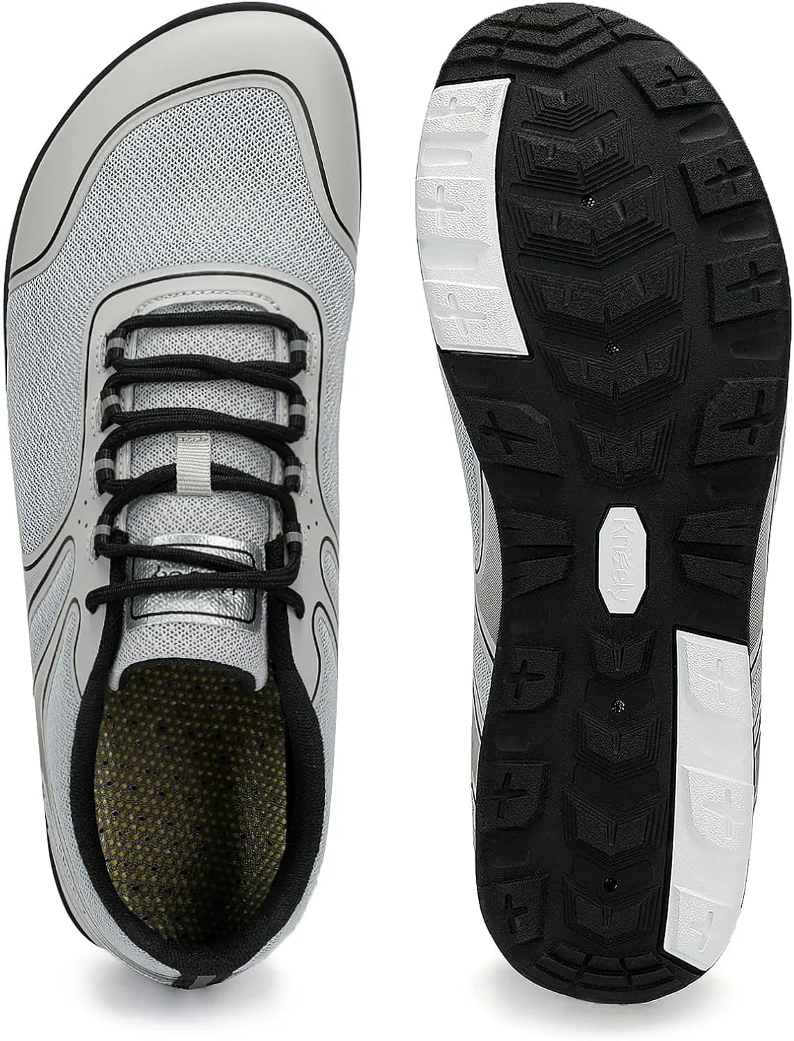 Men's Hike Barefoot Shoes | Wide Toe Box Minimalist Shoes for Gym Workout | Grounded Footwear Cross-Trainer Athletic Sneakers