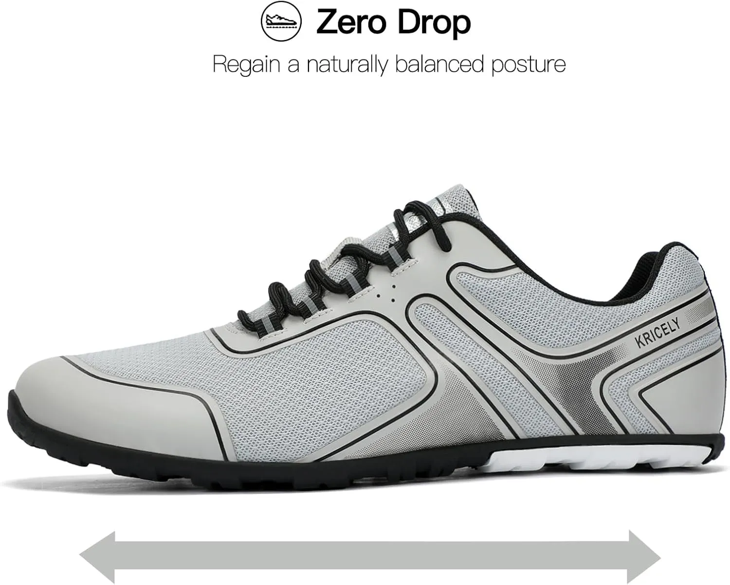 Men's Hike Barefoot Shoes | Wide Toe Box Minimalist Shoes for Gym Workout | Grounded Footwear Cross-Trainer Athletic Sneakers