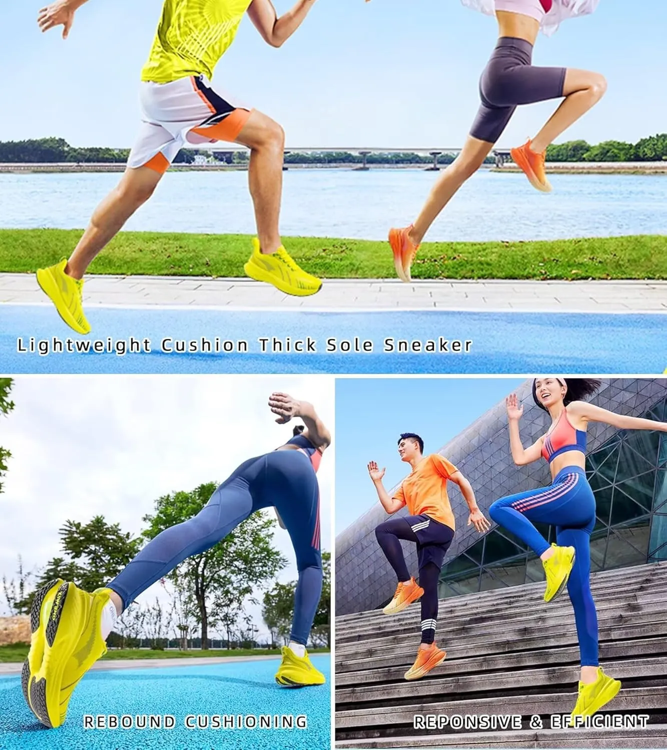 Men's Max Cushioned Walking Shoes with Air Cushion - Plantar Fasciitis Pain Relief