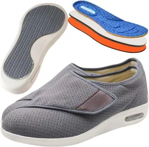 Men's Orthopedic Walking Shoes Mesh Breathable Knit for Plantar Fasciitis Relief Comfortable Arch Support Casual Fashion Sneakers Cushioned Slip On for Foot and Heel Pain
