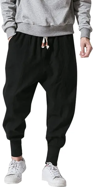 Men's Pants Casual Plus Size Jogger Gym Athletic Sweatpants Loose Elasticated Waistband Lounge Pant