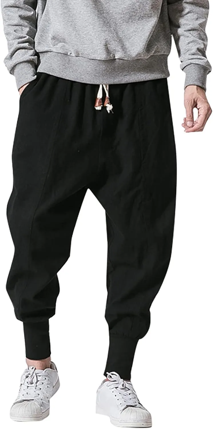 Men's Pants Casual Plus Size Jogger Gym Athletic Sweatpants Loose Elasticated Waistband Lounge Pant