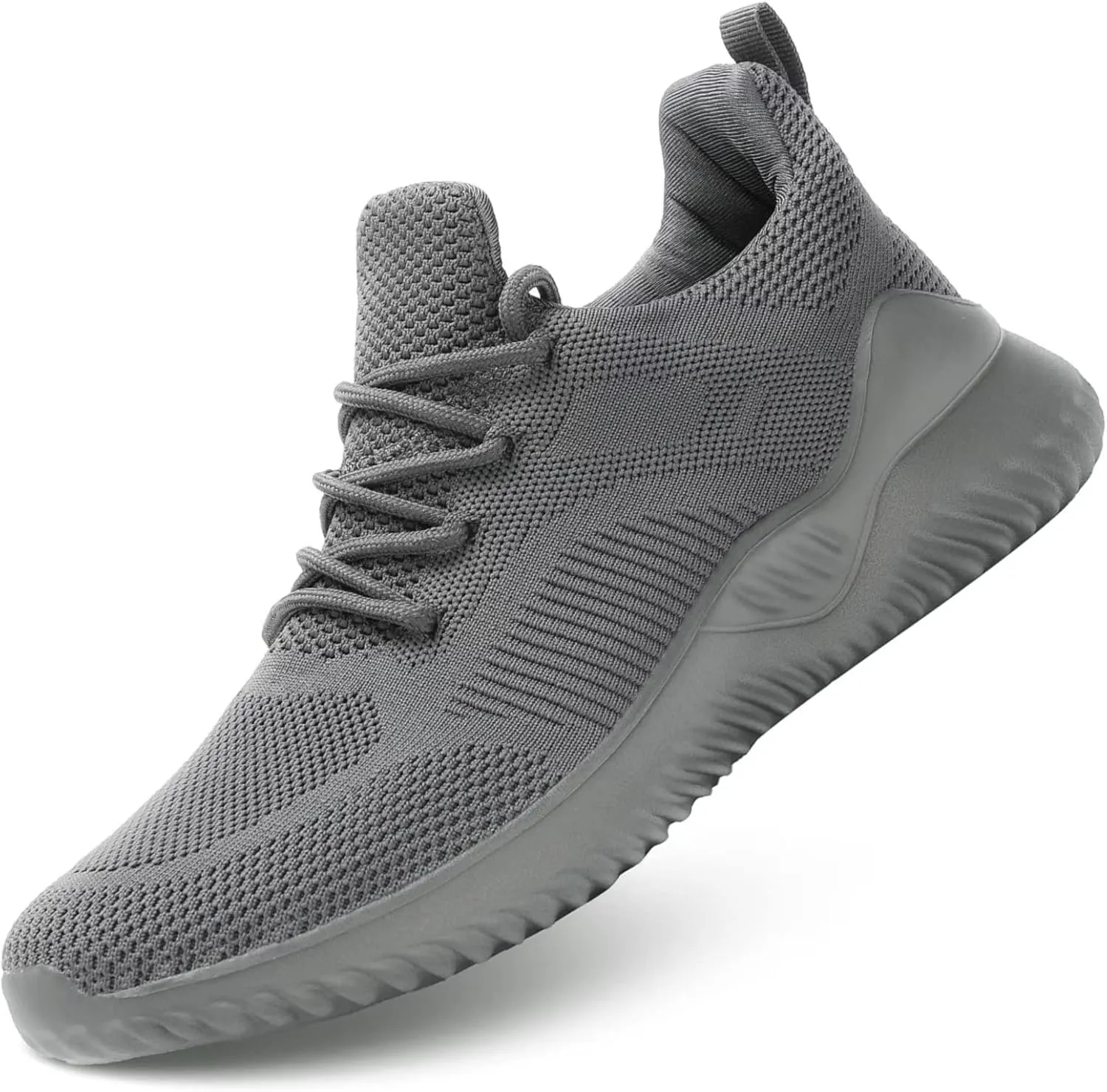Mens Running Shoes Slip on Walking Tennis Sneakers Lightweight Breathable Mesh Workout Casual Sports Shoes Soft Sole