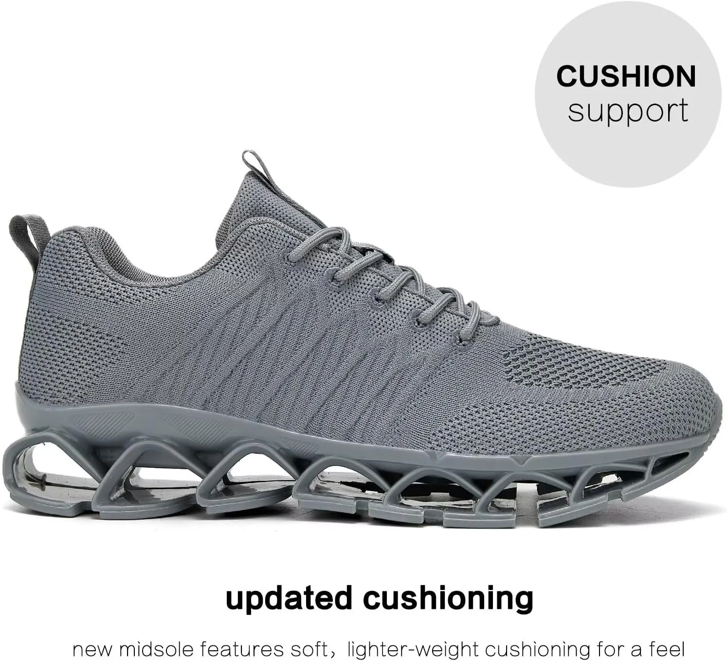 Mens Slip on Running Walking Shoes Blade Tennis Casual Fashion Sneakers Comfort Non Slip Work Sport Athletic Trainer