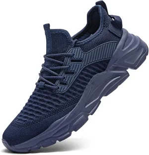 Men's Slip on Walking Shoes Tennis Running Sneakers Lightweight Breathable Casual Soft Sole Comfort Work Gym Trainers