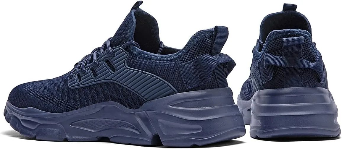 Men's Slip on Walking Shoes Tennis Running Sneakers Lightweight Breathable Casual Soft Sole Comfort Work Gym Trainers