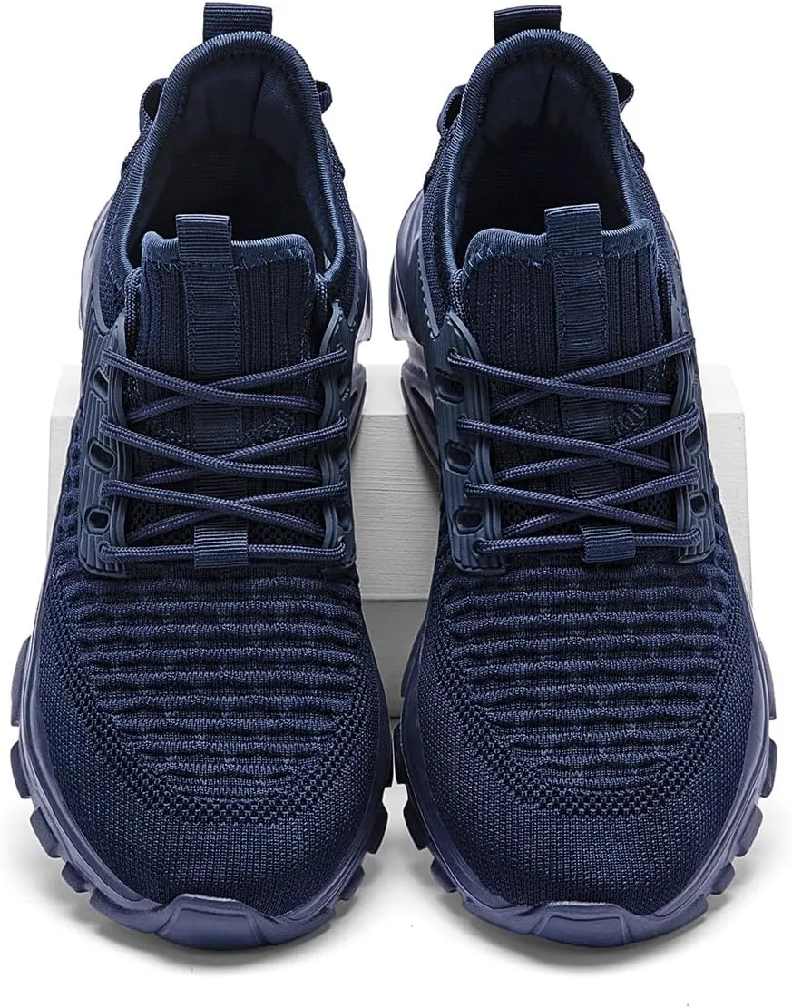 Men's Slip on Walking Shoes Tennis Running Sneakers Lightweight Breathable Casual Soft Sole Comfort Work Gym Trainers