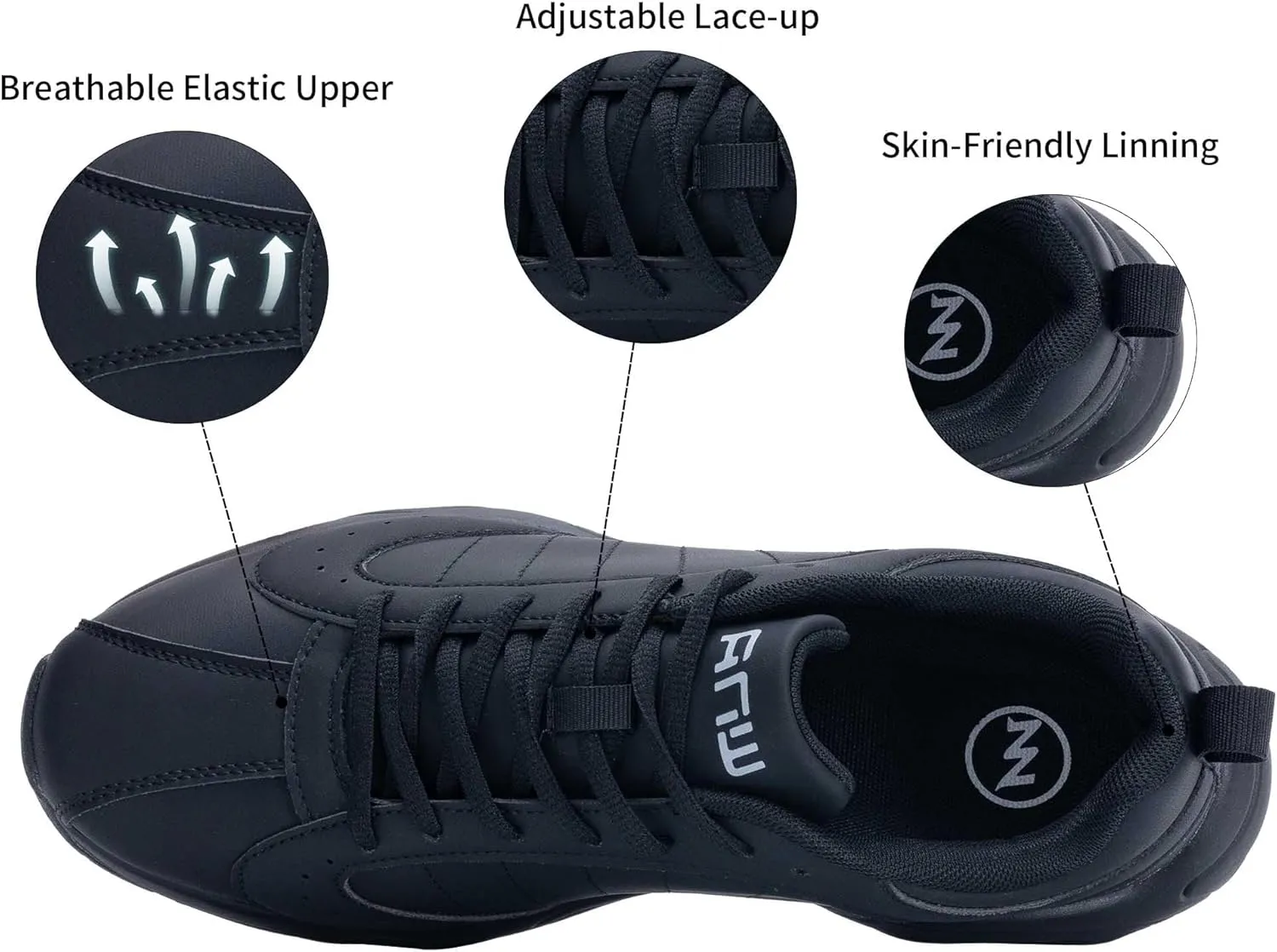 Mens Tennis Running Shoes Air Athletic Comfortable Walking Shoes Gym Jogging Workout Breathable Fashion Sneaker Size US 7-13