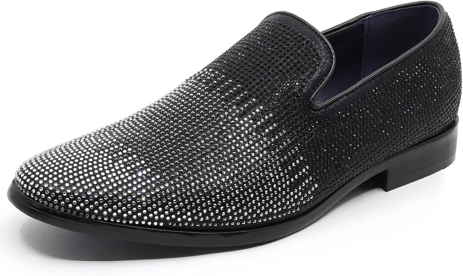 Men's Vintage Rhinestone Designer Classic Smoking Dress Tuxedo Loafers Slip On Shoes SM-29