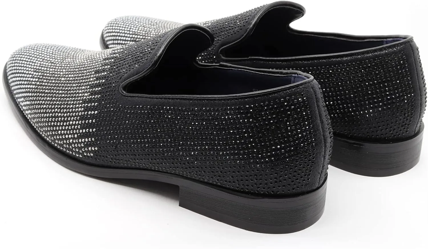 Men's Vintage Rhinestone Designer Classic Smoking Dress Tuxedo Loafers Slip On Shoes SM-29