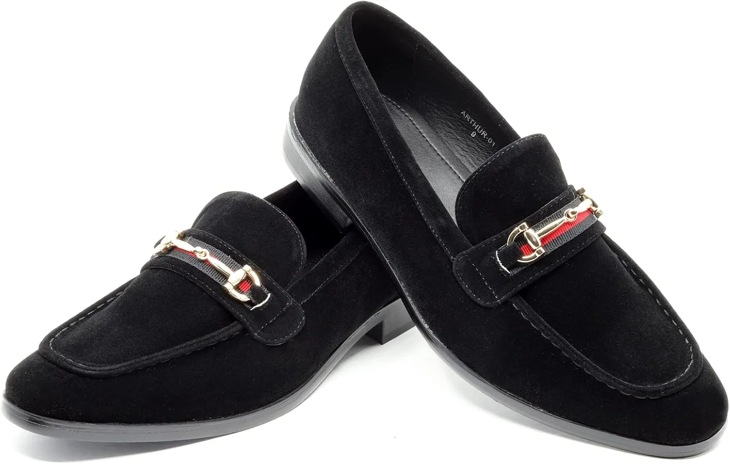 Men's Vintage Velvet Designer Classic Dress Tuxedo Loafers Slip On Shoes Arthur-01