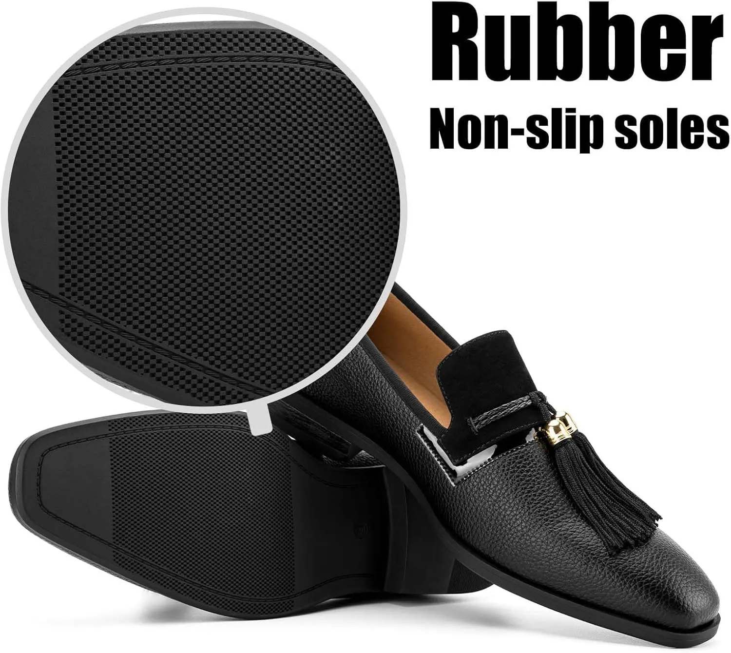 Men's Vintage Velvet Embroidery Noble Loafer Shoes Slip-on Loafer Smoking Slipper Tassel Loafer