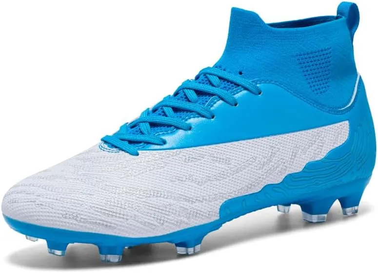 Men's Womens Turf Trainer Soccer Sport Flexible Athletic Lace Up Light Weight Outdoor Cleats Football Soccer Shoes