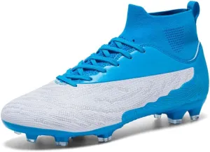 Men's Womens Turf Trainer Soccer Sport Flexible Athletic Lace Up Light Weight Outdoor Cleats Football Soccer Shoes