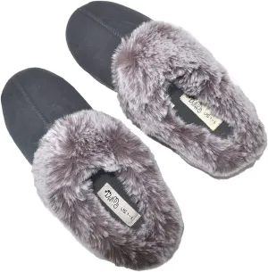 Millffy Women's Faux Fur Clog Comfy Slides Furry Soft Indoor Memory Foam Moccasin Slippers