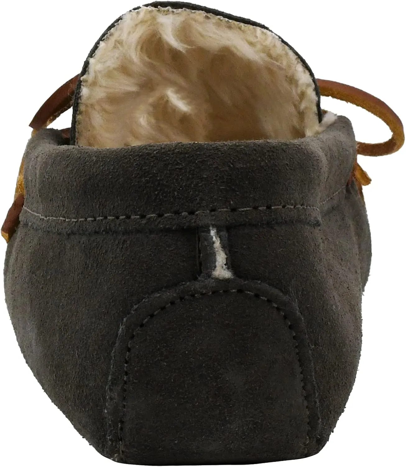 Minnetonka Men's Pile Lined Soft Leather Sole Slipper