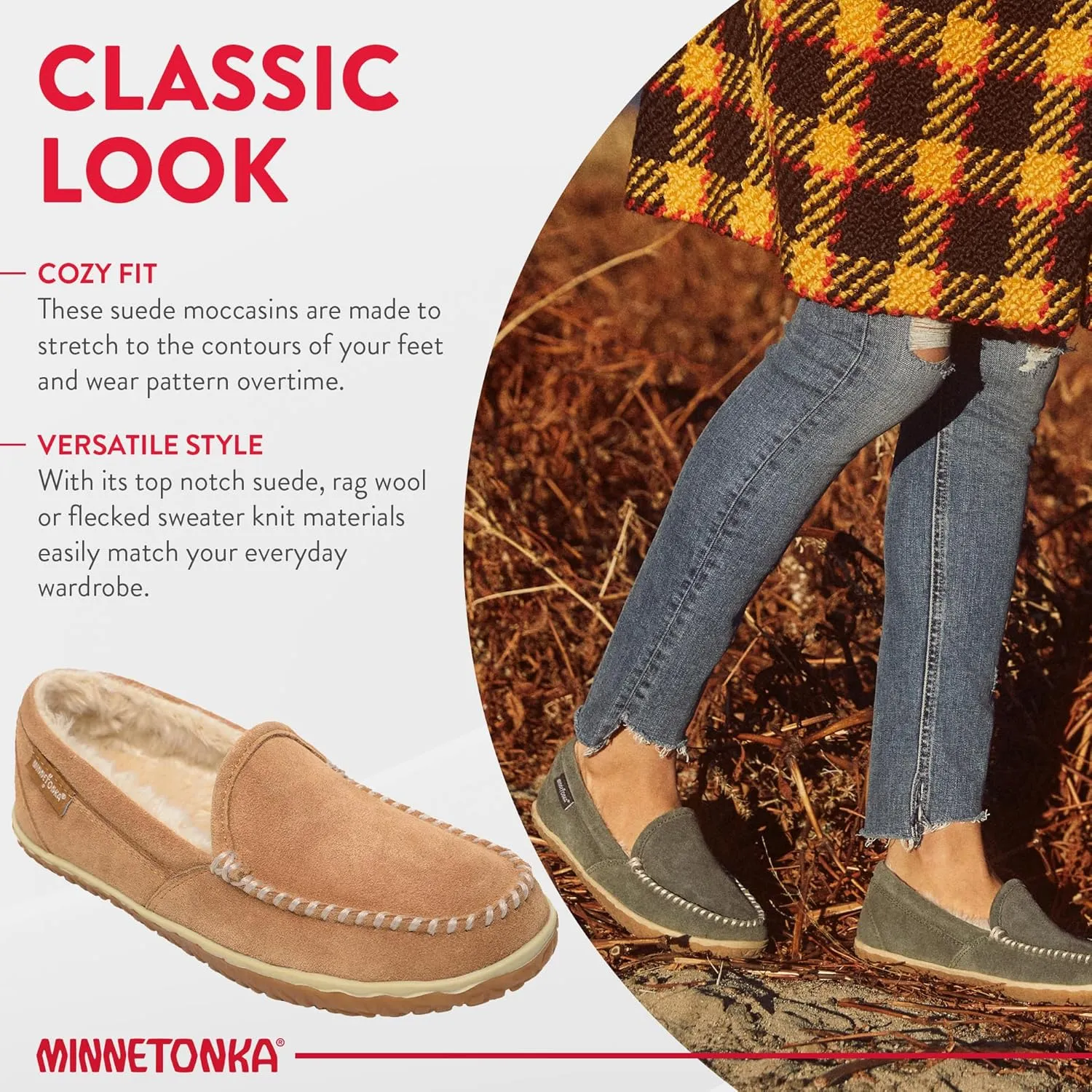 Minnetonka Womens Tempe Moccasins