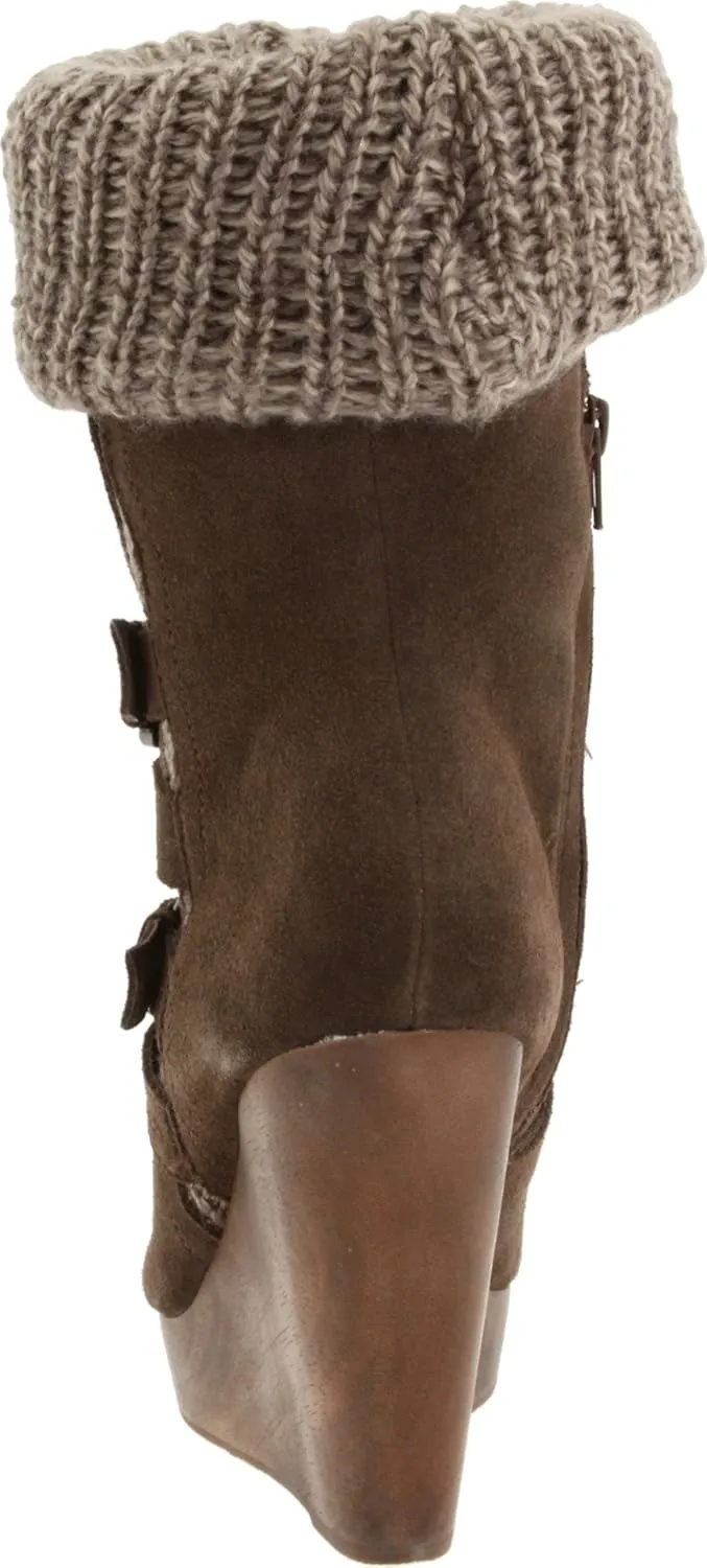 Naughty Monkey Women's Bundle Up Wedge Boot