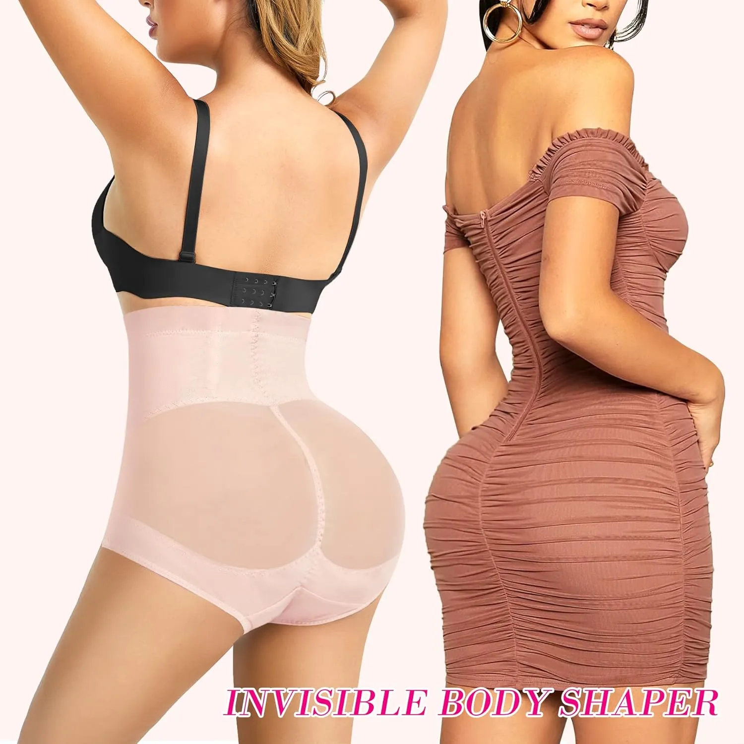 Nebility Womens' Tummy Control High Waist Trainer Body Shaper