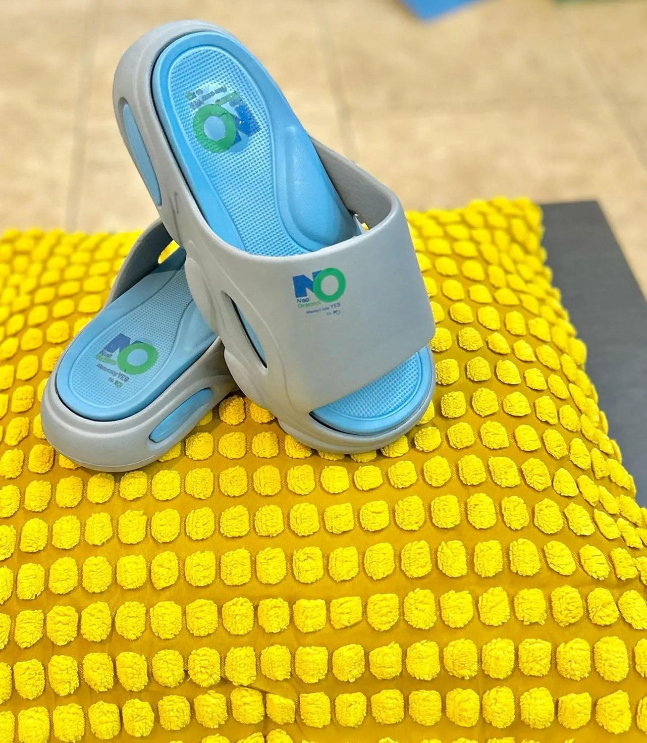 Neo Designer EVA Soft Ergonomic Thick Cushion Recovery Slider Slipper Open Toe Arch Support