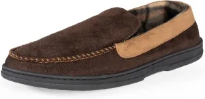 NORTY Moccasin Slippers for Men - Indoor and Outdoor Slip-On Shoes - Perfect for Lounging and Walking Around the House