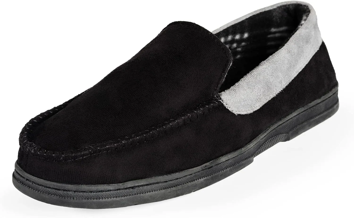 NORTY Moccasin Slippers for Men - Indoor and Outdoor Slip-On Shoes - Perfect for Lounging and Walking Around the House