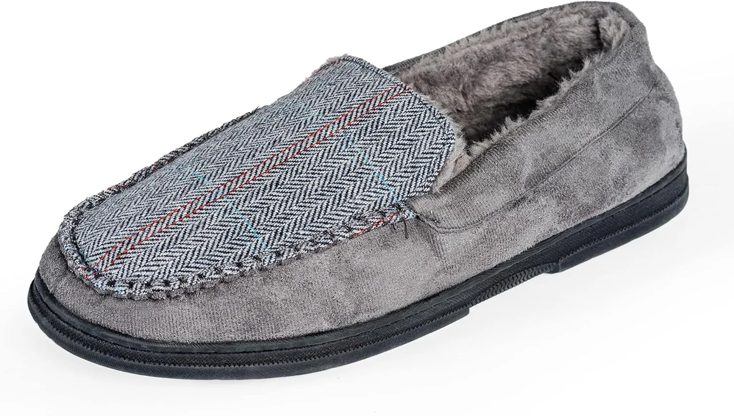 NORTY Moccasin Slippers for Men - Indoor and Outdoor Slip-On Shoes - Perfect for Lounging and Walking Around the House
