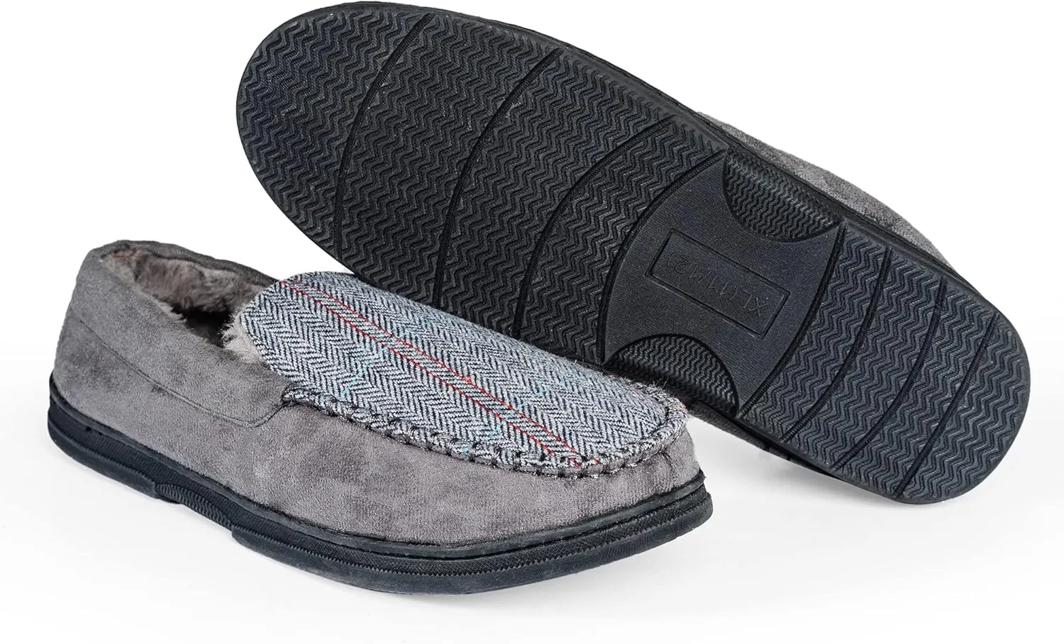 NORTY Moccasin Slippers for Men - Indoor and Outdoor Slip-On Shoes - Perfect for Lounging and Walking Around the House