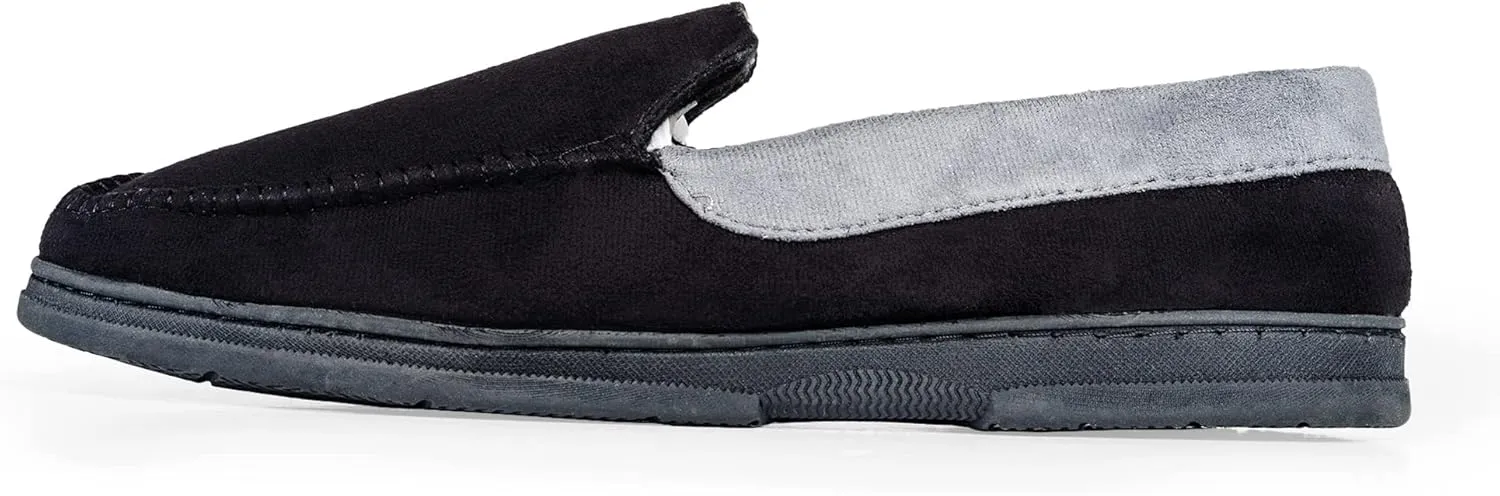 NORTY Moccasin Slippers for Men - Indoor and Outdoor Slip-On Shoes - Perfect for Lounging and Walking Around the House