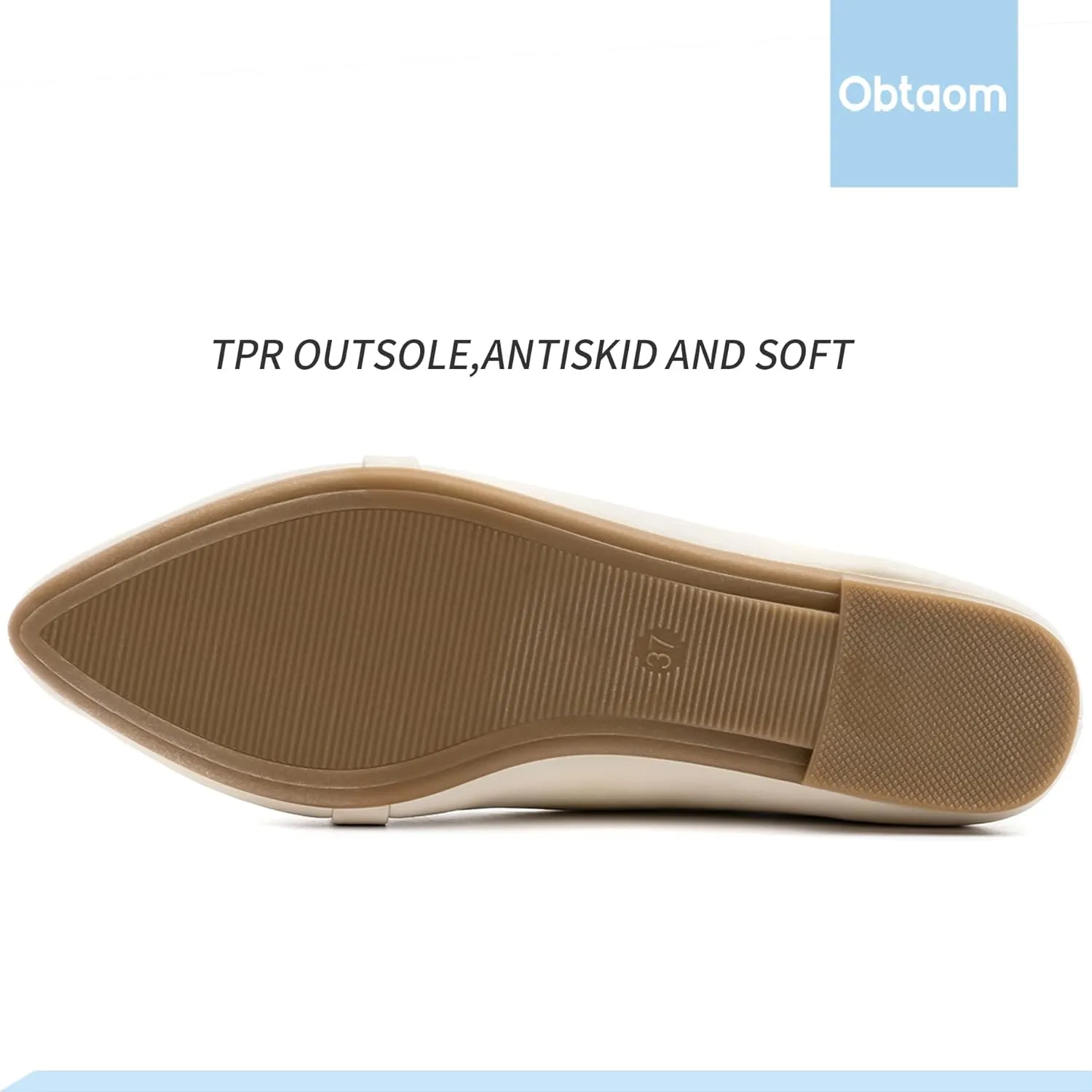 Obtaom Women's Pointy Toe Loafer Flat Comfortable Faux Suede Work Shoes,Cute Penny Loafer Slip On Ballet Flat