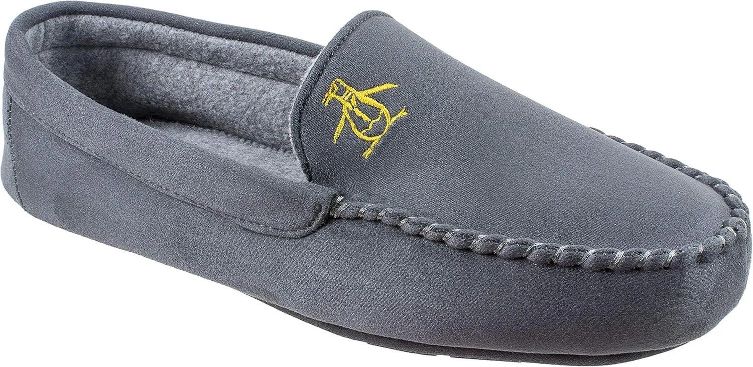 Original Penguin Mens Slippers, Microsuede Venetian Moccasin Slipper,Men's size 8 to 13