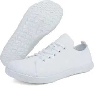 Orthopedic Shoes for Men Zero Drop Wide Toe Box Minimalist Barefoot Shoes Arch Support Lace Up Diabetes Foam Sneakers Casual Lightweight Breathable Fashion Slip on Walking Running Sneakers