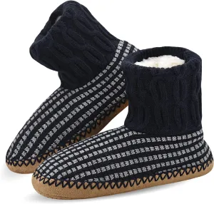 Panda Bros Slipper Socks Soft Cozy Thick House Indoor Boot Sock Shoes with Anti-Skid Bottom Soles for Men's