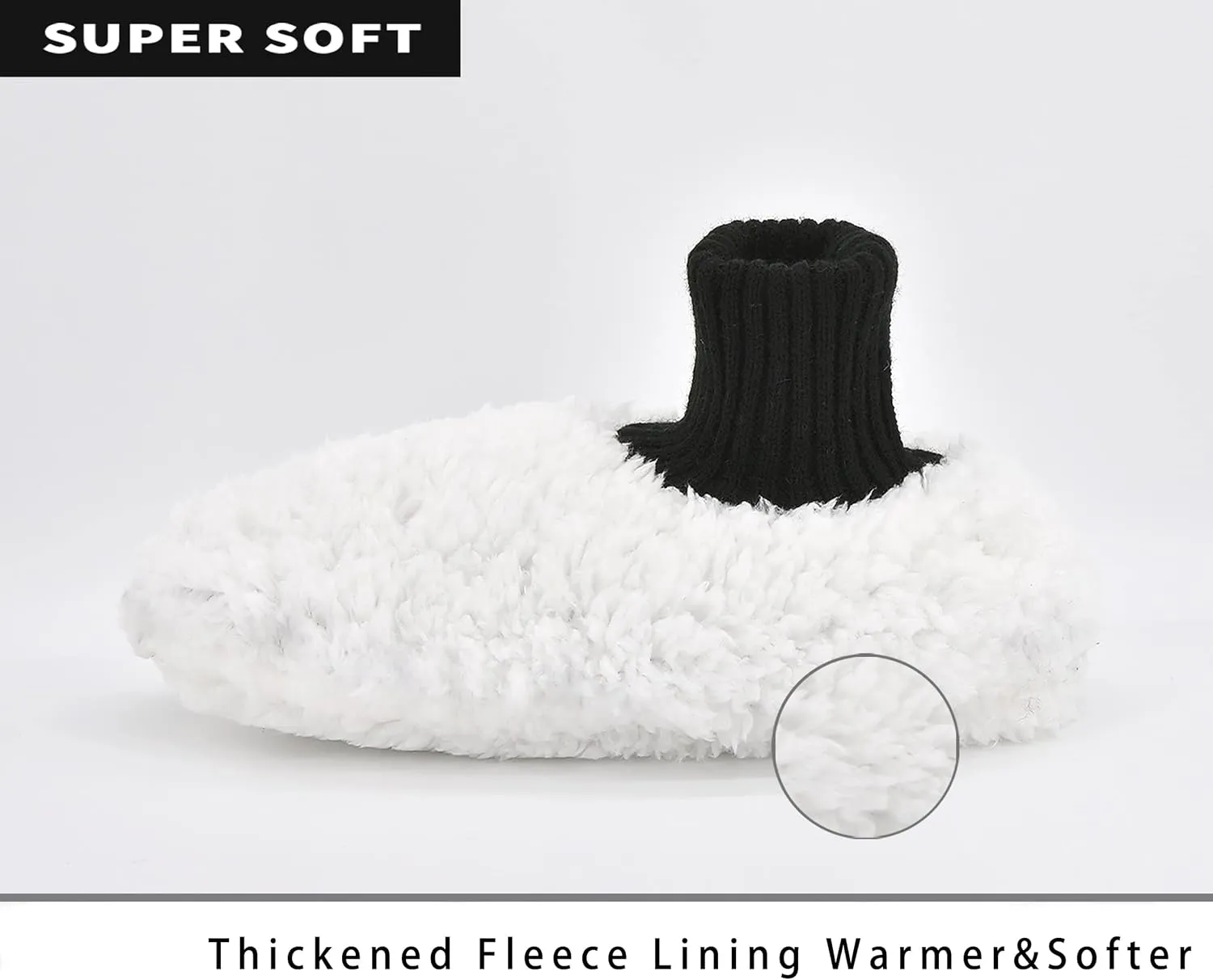 Panda Bros Slipper Socks Soft Cozy Thick House Indoor Boot Sock Shoes with Anti-Skid Bottom Soles for Men's