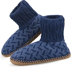 Panda Bros Slipper Socks Soft Cozy Thick House Indoor Boot Sock Shoes with Anti-Skid Bottom Soles for Men's