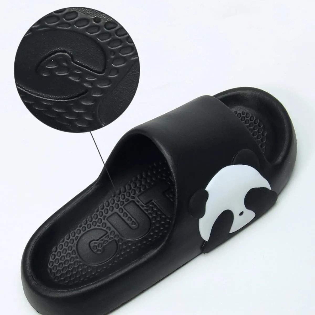 Panda Cartoon Slippers - Cute Panda Slides for Women & Men, Indoor/Outdoor Multipurpose Slippers, Open Toe, Couches, Summer & Bathroom Shower Use