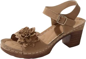 Platform Sandals for Women Dressy Arch Support Ankle Strap Wedge Sandals Comfortable Orthopedic Sandal Casual Hollow Out Open Toe Breathable Shoes with Adjustable Strappy Beach Walking Shoes