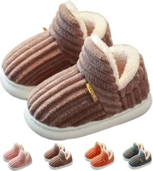 Pluffi Slipper Booties For Kids Women Men, Winter Fuzzy Warm Cute Non-Slip Thick-Soled Slippers, Cozy Plush House Shoes