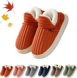 Pluffi Slipper Booties for Women Men, Pluffi The Cozy & Stylish Slipper, Winter Fuzzy Warm Slippers (Orange,9.5-10.5 Women/8.5-9.5 Men)